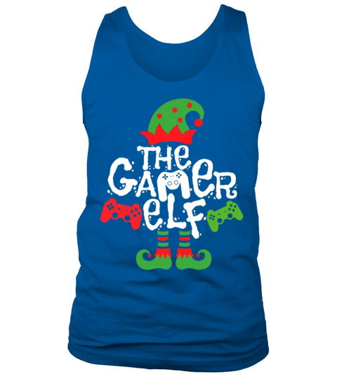 Gamer Elf Family Matching Christmas Group Pajama Men's Tank Top