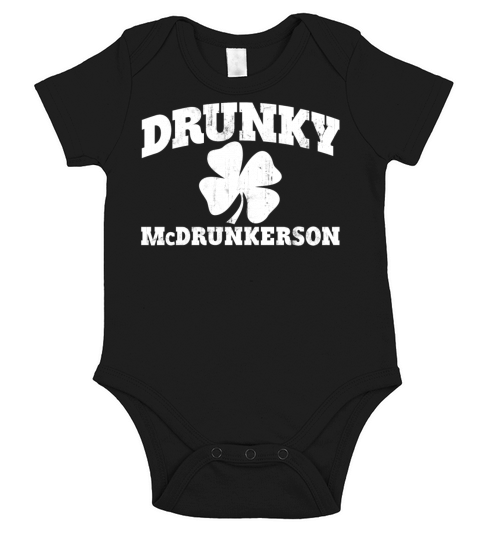 DRUNKY McDRUNKERSON Short Sleeve Baby One-Piece
