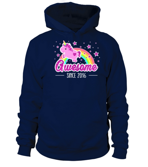 Awesome Since 2016 Birthday Year Of Birth Unicorn Women's Hoodie