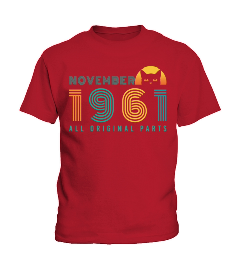 1961 November Vintage Cat Kids T-Shirt