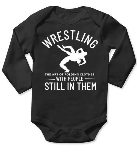 Wrestling The Art Of Folding Clothes With People S Long Sleeve Baby One-Piece