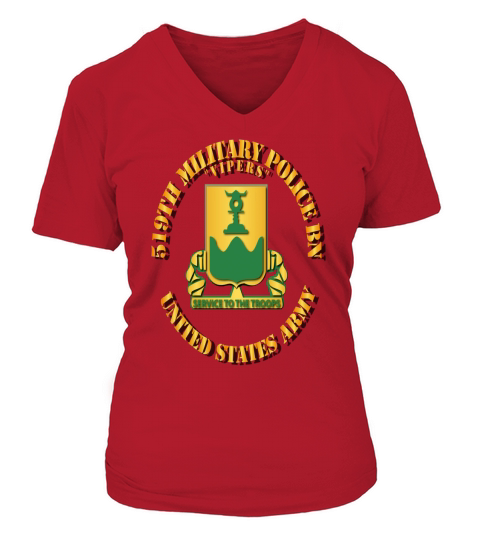 519TH MILITARY POLICE BN VIPERS V-neck T-Shirt Woman