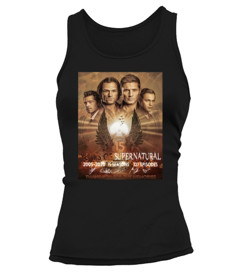 15 years of Supernatural final season poster - Ladies Flowy Tank Tank top Woman
