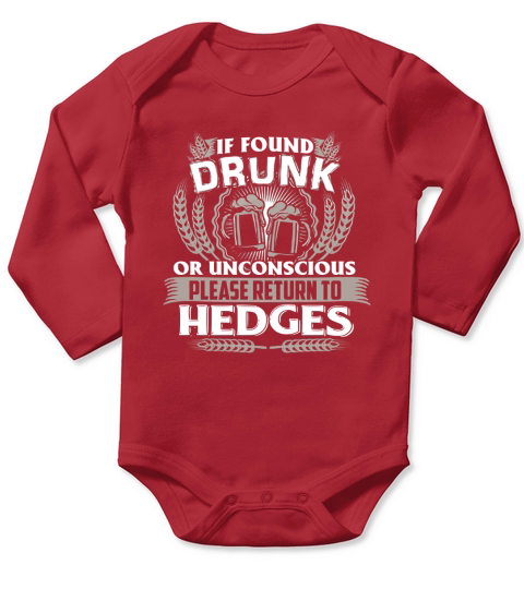Proud To Be HEDGES Tshirt Long Sleeve Baby One-Piece