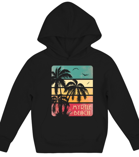 Myrtle Beach Vintage Sommer Kids Hoodie