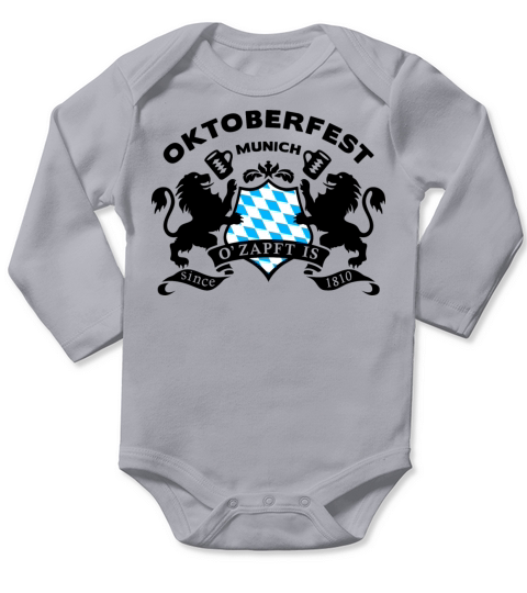 OKTOBERFEST MUNICH SINCE 1810 EMBLEM Long Sleeve Baby One-Piece