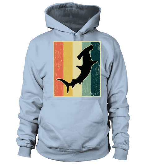 Hammerhead Shark Vintage Retro Women's Hoodie