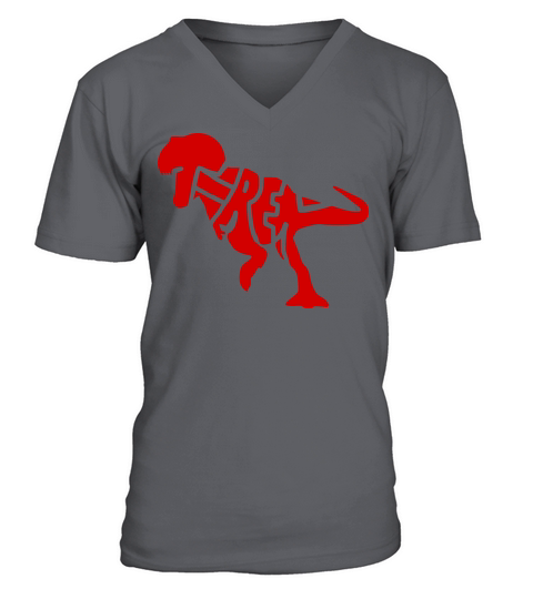 T-rex Men's V-Neck T-shirt