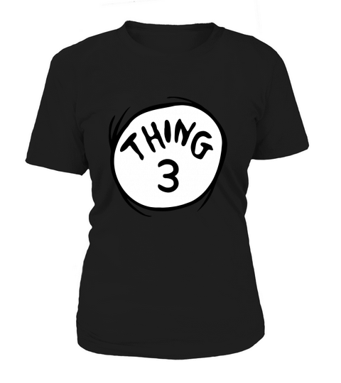 Dr Seuss Thing 3 Emblem RED Women's T-Shirt