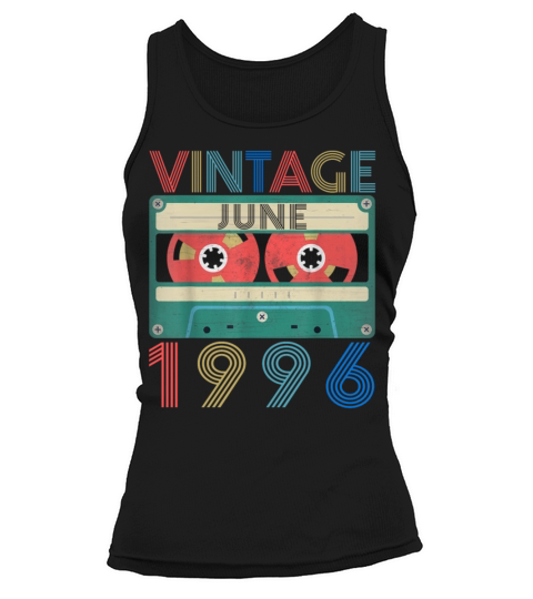 Retro Vintage June 1996 birthday Women's Tank Top