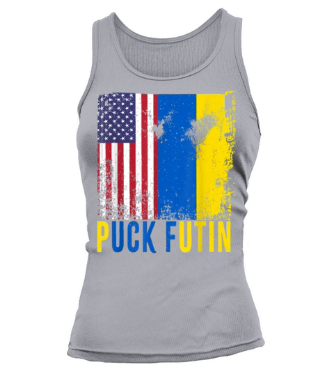Puck Futin Ukraine Flag American Support Ukraine Tank top Woman