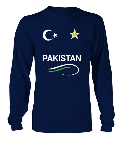 Pakistan Cricket Team T-Shirt Fans Jersey Women's Long Sleeve