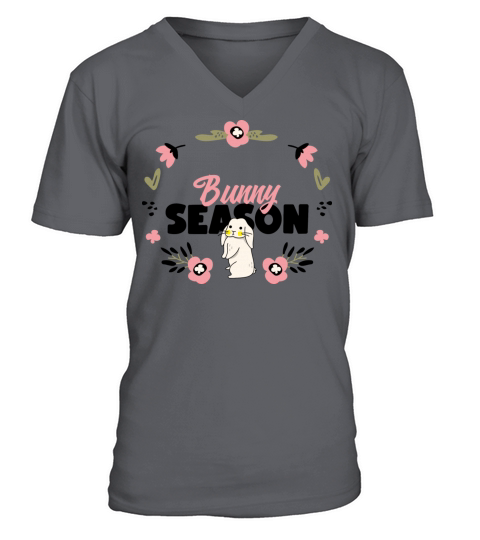 happy easter bunny season V-Neck T-shirt