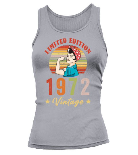Retro Vintage 1972 50th Birthday Limited Edition Tank top Woman