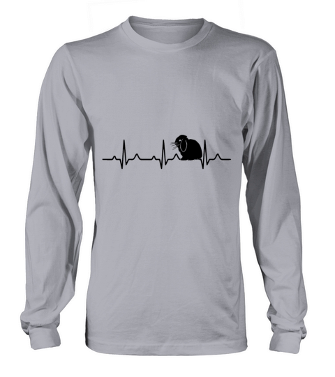 Cute Holland Lop Eared Bunny Rabbit Heartbeat Gift Women's Long Sleeve