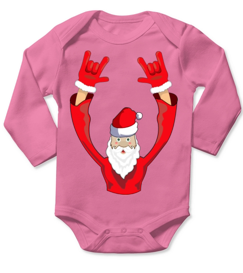 santa claus Long Sleeve Baby One-Piece