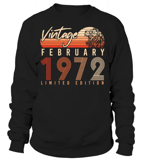 1972 February Limited Vintage Men's Sweatshirt