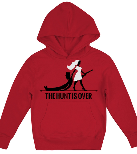 the hunt is over bachelorette bachelor party bride Kids Hoodie