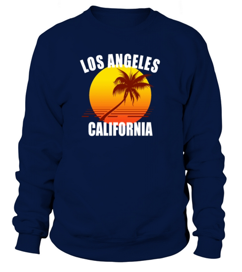 Los Angeles California USA sunset palm tree Women's Sweatshirt