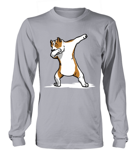 Funny Pit Bull Dabbing Dog Dab Dance Men's Long Sleeve