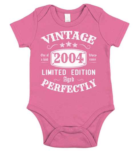 Vintage 2004 Limited Edition Aged Perfectly Short Sleeve Baby One-Piece