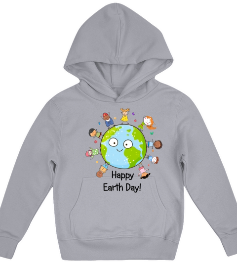 Happy Earth Day Children Around The Planet 2019 Kids Hoodie