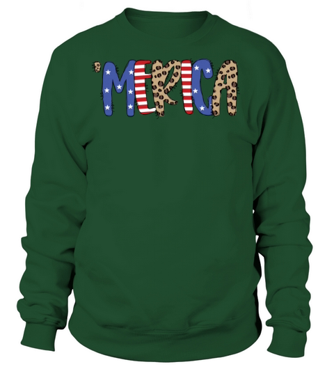 Merica Leopard Print Women's Sweatshirt