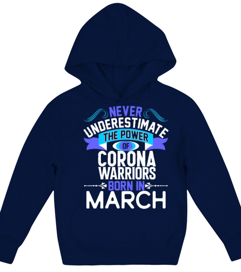 Never Underestimate The Power WOMEN BORN IN MARCH Kids Hoodie