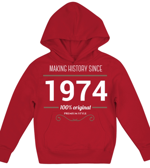 Making History since 1974 Kids Hoodie