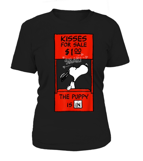 FUnny Peanuts Snoopy Kisses Valentines Women's T-Shirt