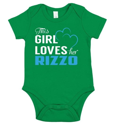 This Girl Loves Her RIZZO Name Shirts Short Sleeve Baby One-Piece