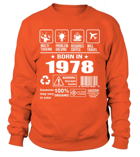 Born In 1978 Women's Sweatshirt
