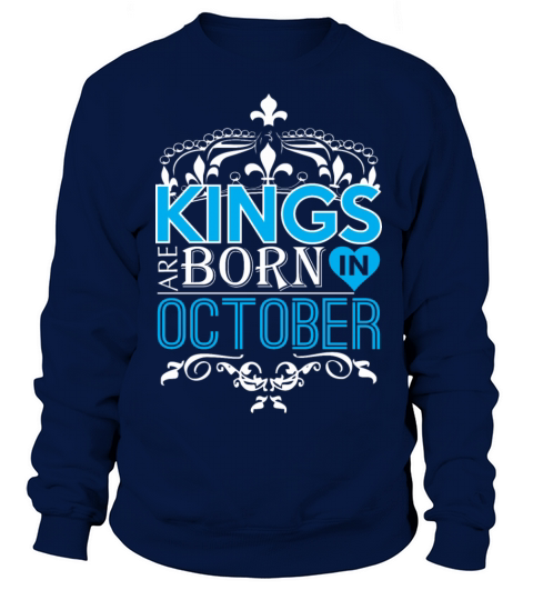 Kings Are Born In October Happy Fathers Day Women's Sweatshirt