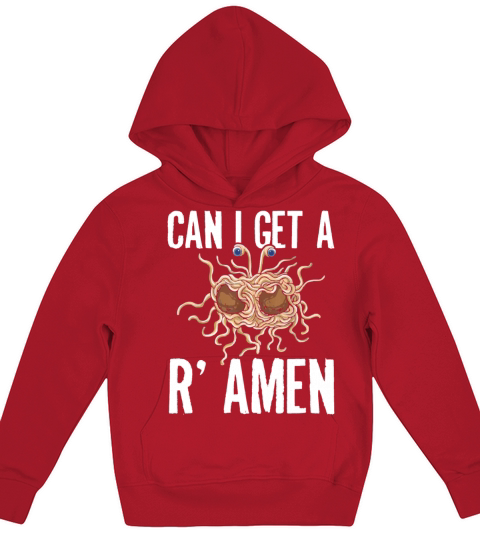 Funny Pastafarians Ramen Noodles Graphic Tee Kids Hoodie