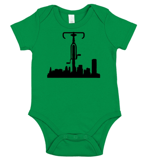 Urban Cycling Funny Logo Short Sleeve Baby One-Piece