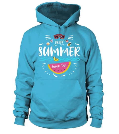 Enjoy Summer - Pineapple Watermelon Women's Hoodie
