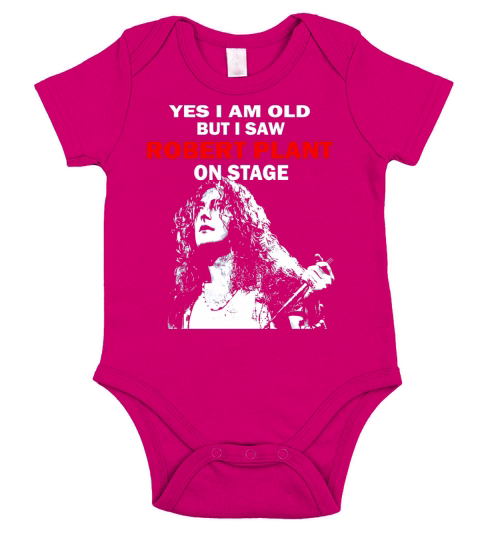 Yes i am old but i saw Robert Plant on stage shirt Short Sleeve Baby One-Piece