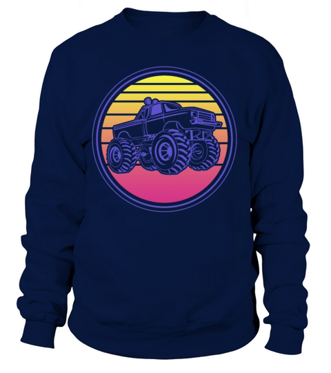 Retro Vintage Monster Truck Women's Sweatshirt