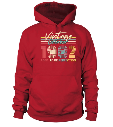 Born 1982 October Vintage Gift Idea Women's Hoodie