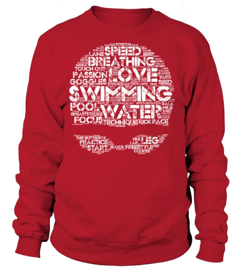 Swimmer Text Figure Women's Sweatshirt