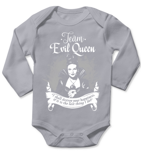 Team Evil Queen Long Sleeve Baby One-Piece