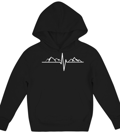 Mountains On Heartbeat Line Kids Hoodie