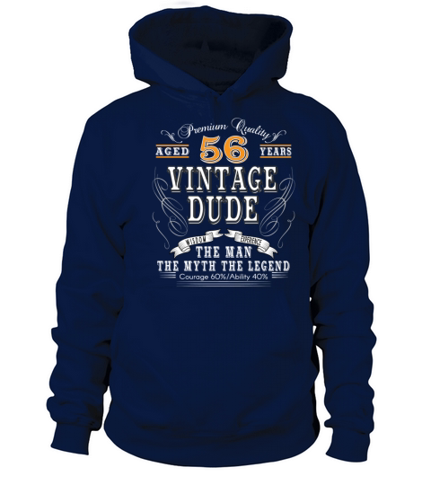 VINTAGE DUDE AGED 56 YEARS Men's Hoodie