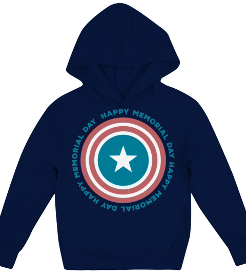 Captain memorial Day Kids Hoodie