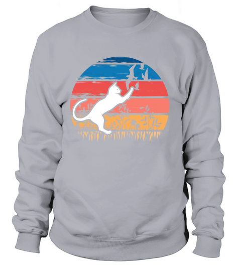 Sunset Cat Retro 3 Women's Sweatshirt