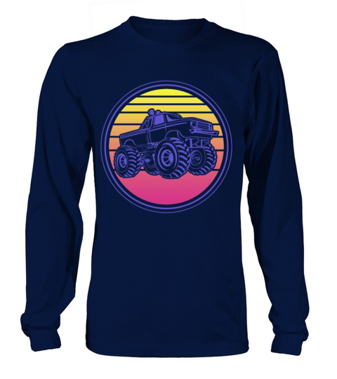 Retro Vintage Monster Truck Women's Long Sleeve