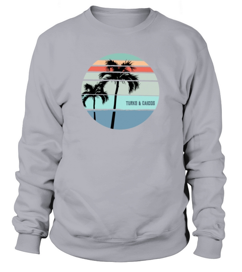 Cool Turks and Caicos Palm Tree Vacation Souvenir Women's Sweatshirt