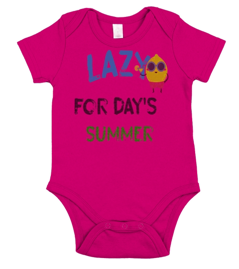 lazy day for summer Short Sleeve Baby One-Piece