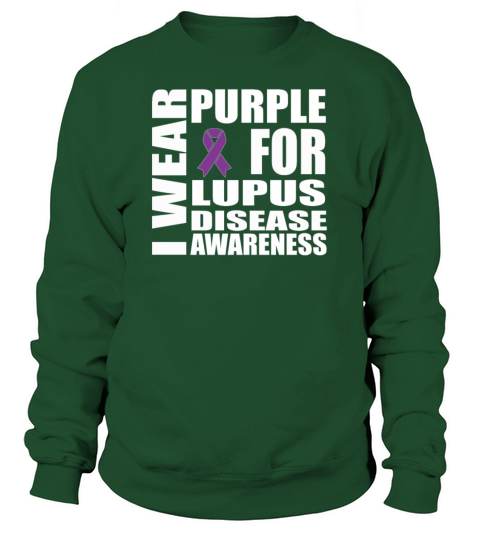 Lupus Disease Purple Awareness Ribbon Women's Sweatshirt