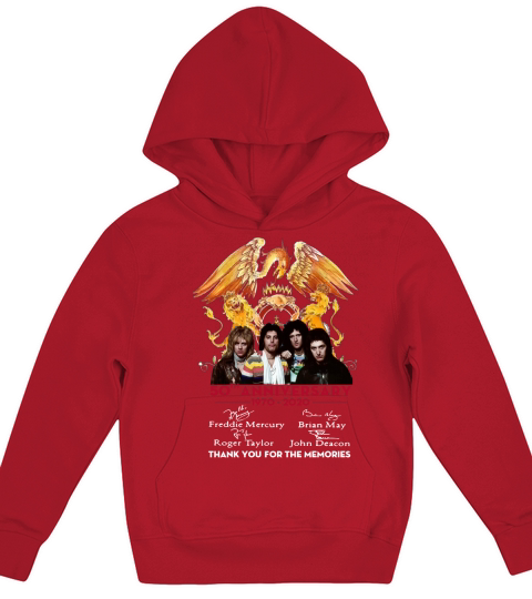 Queen 50th anniversary 1970 2020 signature Kids Hoodie
